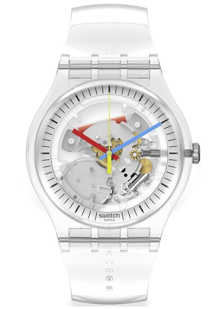 Swatch SO29K100 CLEARLY NEW GENT Kol Saati