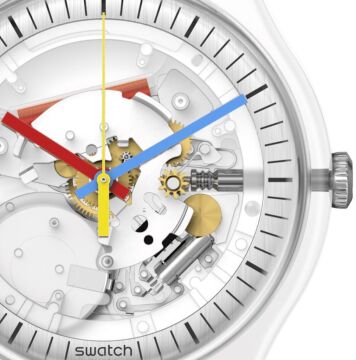 Swatch SO29K100 CLEARLY NEW GENT Kol Saati