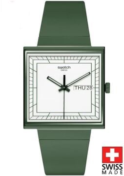Swatch SO34G700 WHAT IF…GREEN? Kol Saati