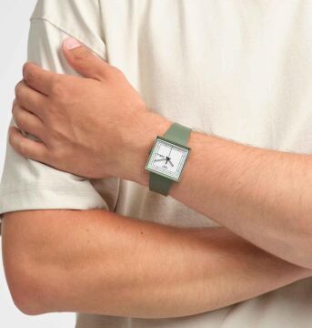 Swatch SO34G700 WHAT IF…GREEN? Kol Saati