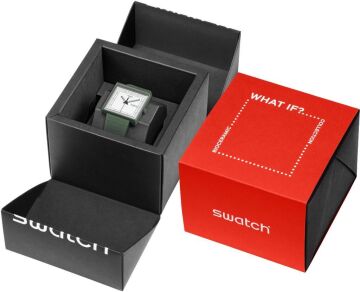 Swatch SO34G700 WHAT IF…GREEN? Kol Saati