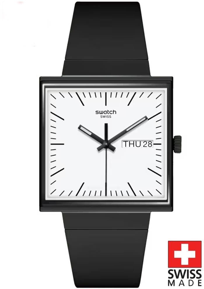Swatch SO34B700 WHAT IF…BLACK? Kol Saati