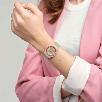 Swatch SS09T102 CORAL DUNES Kol Saati