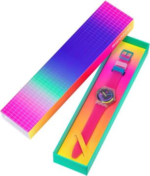Swatch SO28K111 NEON PINK PODIUM Kol Saati