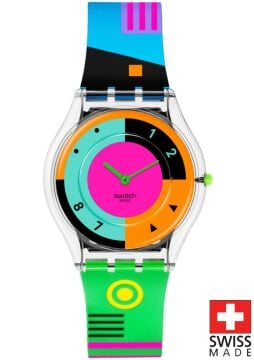 Swatch SS08K119 SWATCH NEON HOT RACER Kol Saati