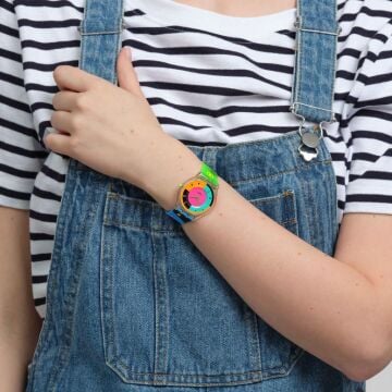 Swatch SS08K119 SWATCH NEON HOT RACER Kol Saati