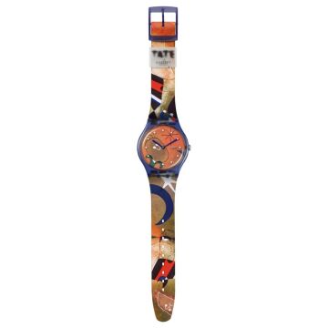 Swatch SO29Z136 MIRO'S WOMEN&BIRD IN THE MOONLIGHT Kol Saati