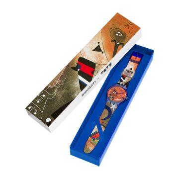Swatch SO29Z136 MIRO'S WOMEN&BIRD IN THE MOONLIGHT Kol Saati