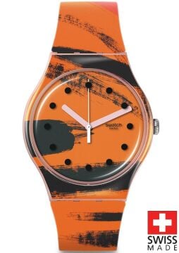 Swatch SUOZ362 BARNS-GRAHAM'S ORANGE Kol Saati